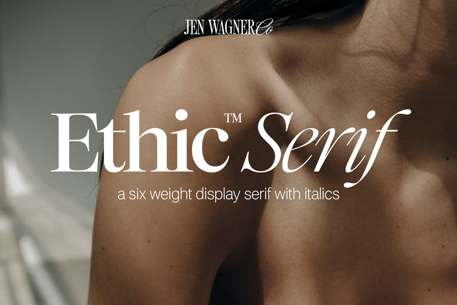 A six weight display serif with italics