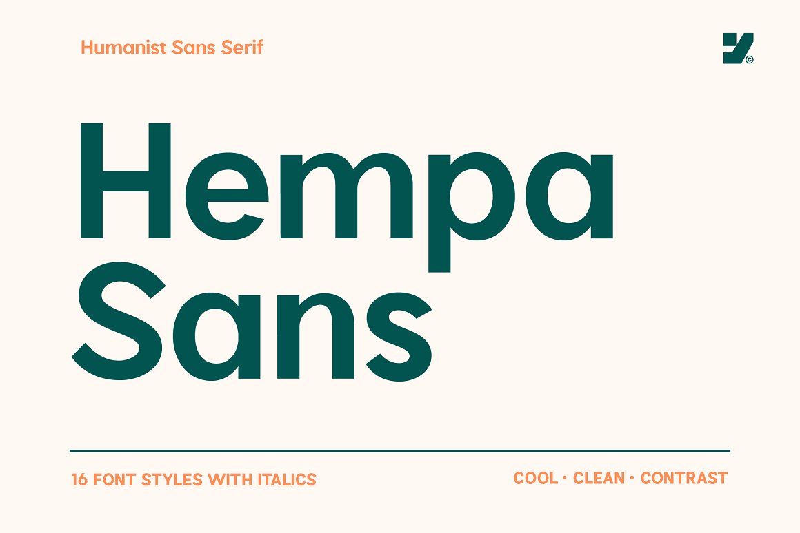 A humanist sans serif with sixteen font styles