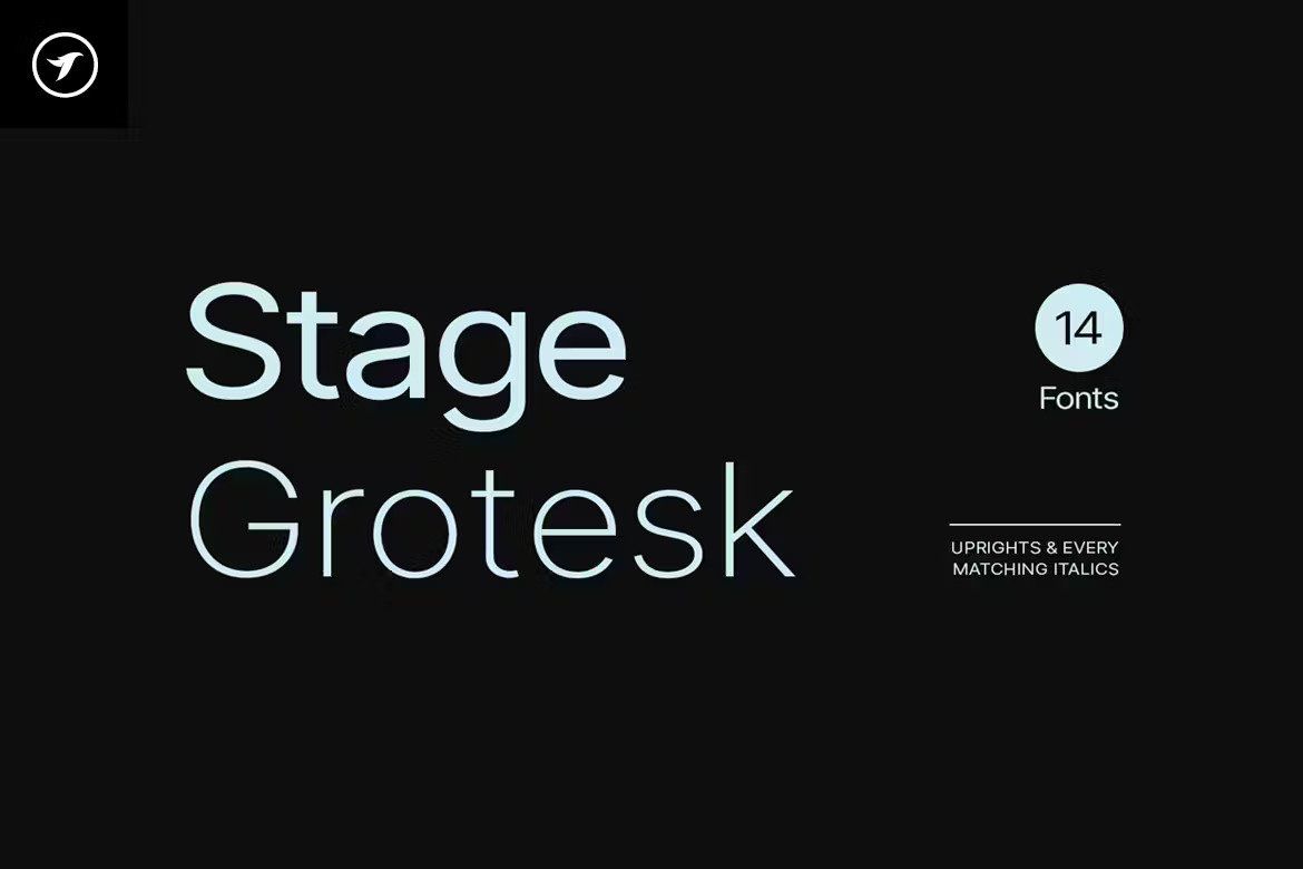 A modern grotesk style typeface