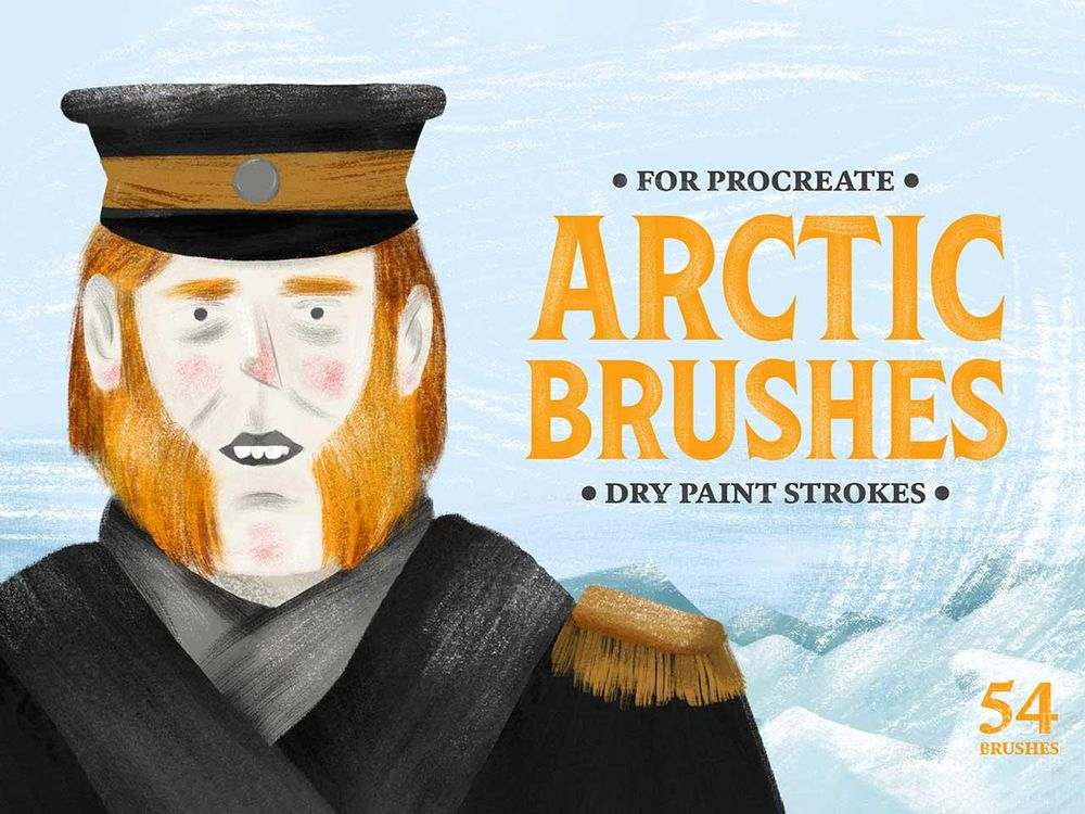 A free dry paint strokes brushes for procreate