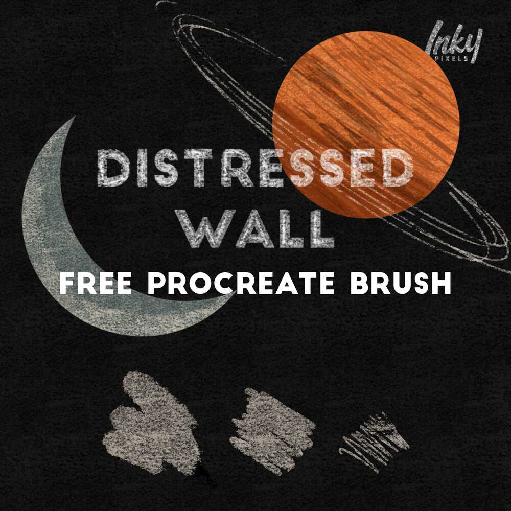 A free distressed wall procreate brush