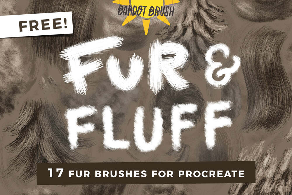 A free fur and fluff brushes for procreate