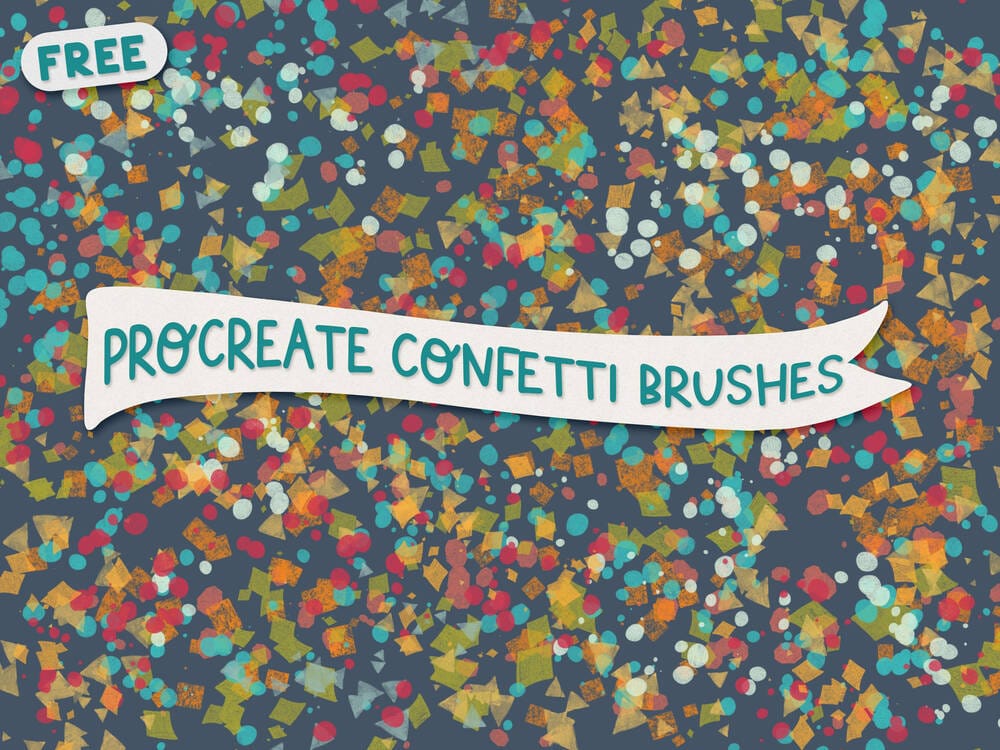 A free procreate confetti brushes