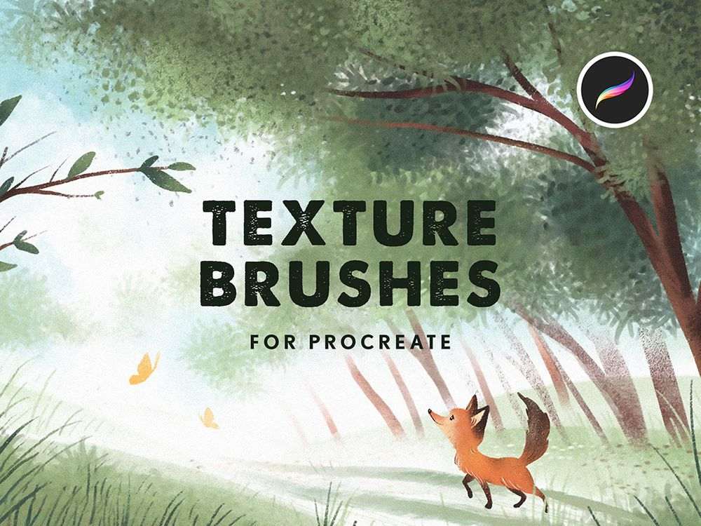 A free set of texture procreate brushes
