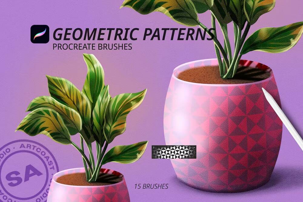 A geometric patterns for procreate
