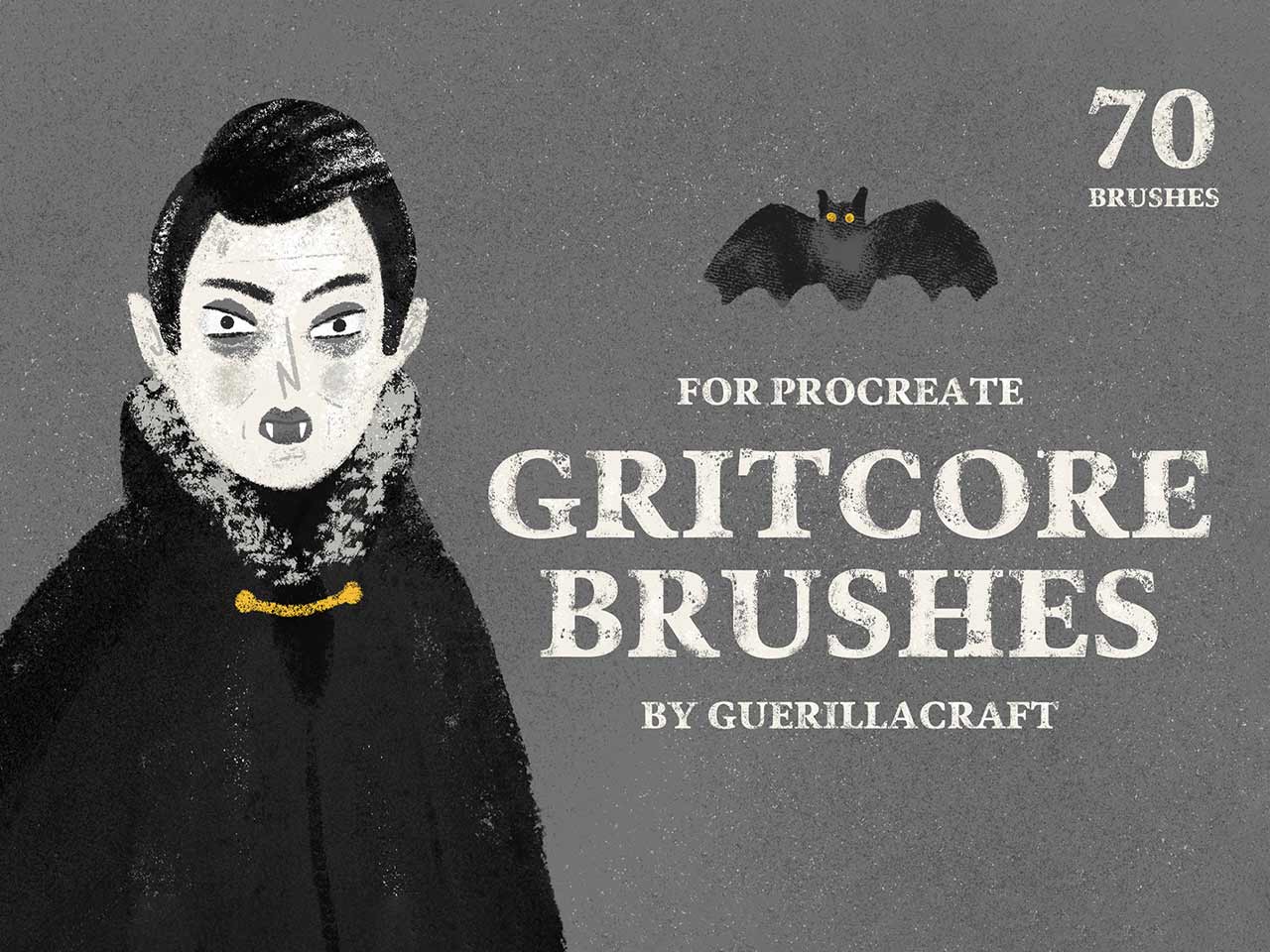 A free gritcore procreate brushes