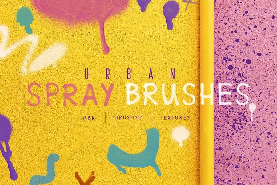 An urban spray procreate brushes