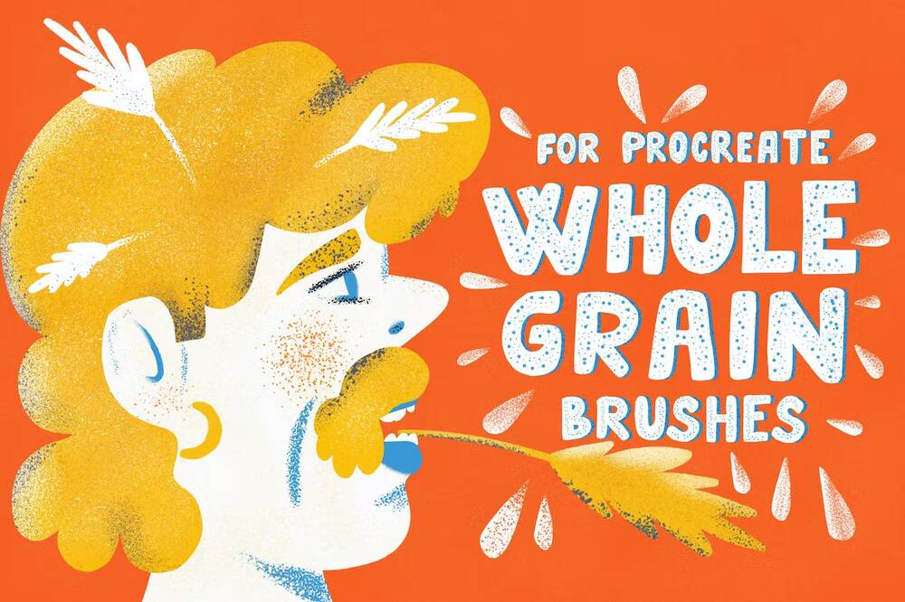 A whole grain brushes for procreate