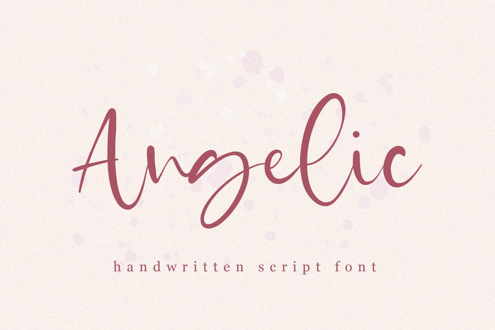 A free handwritten script font