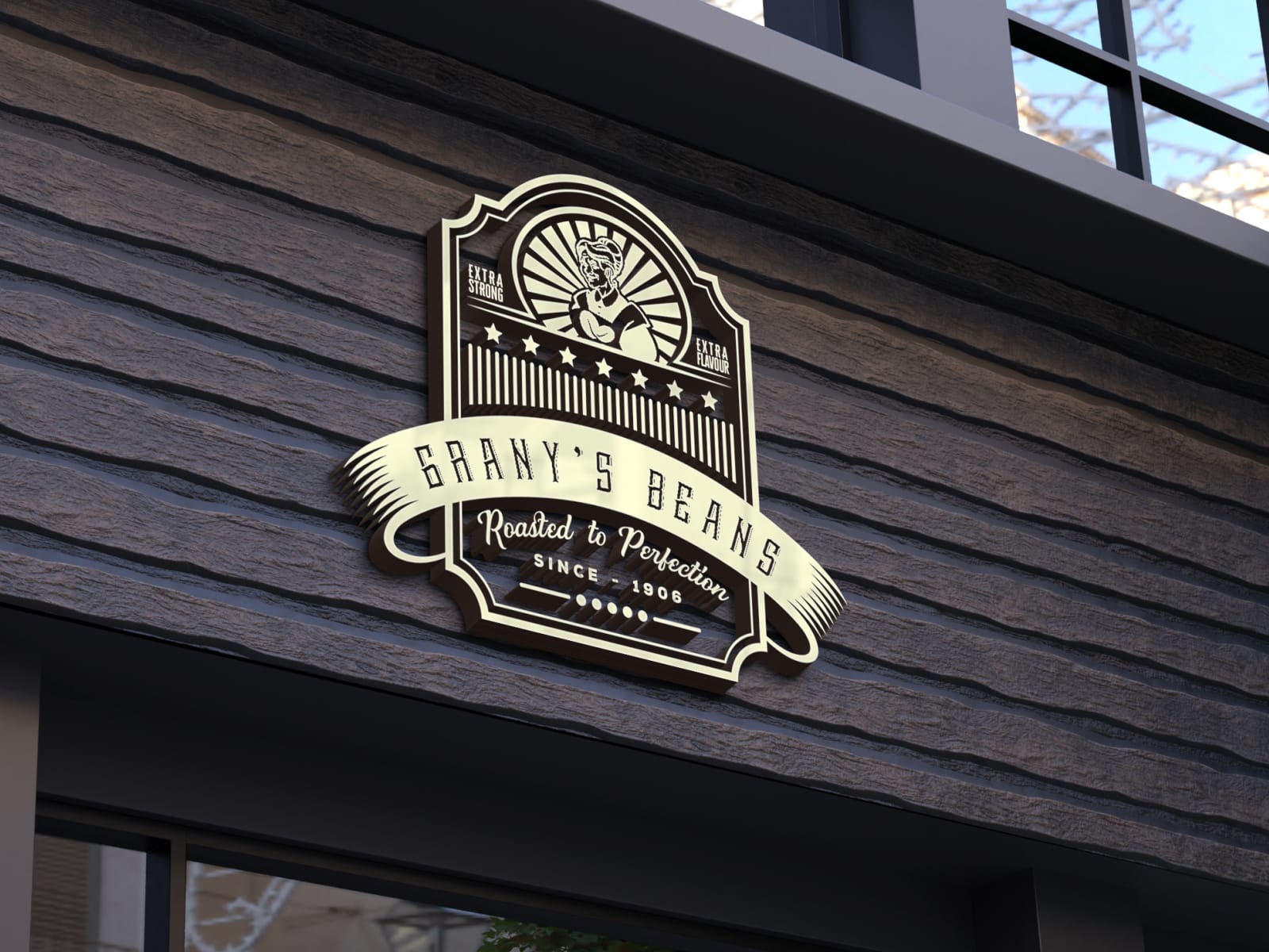 A grany's beans vintage logo
