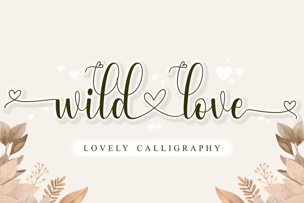A free lovely calligraphy font