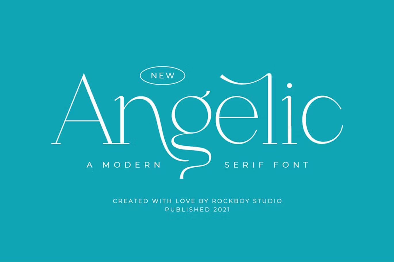 A modern serif font