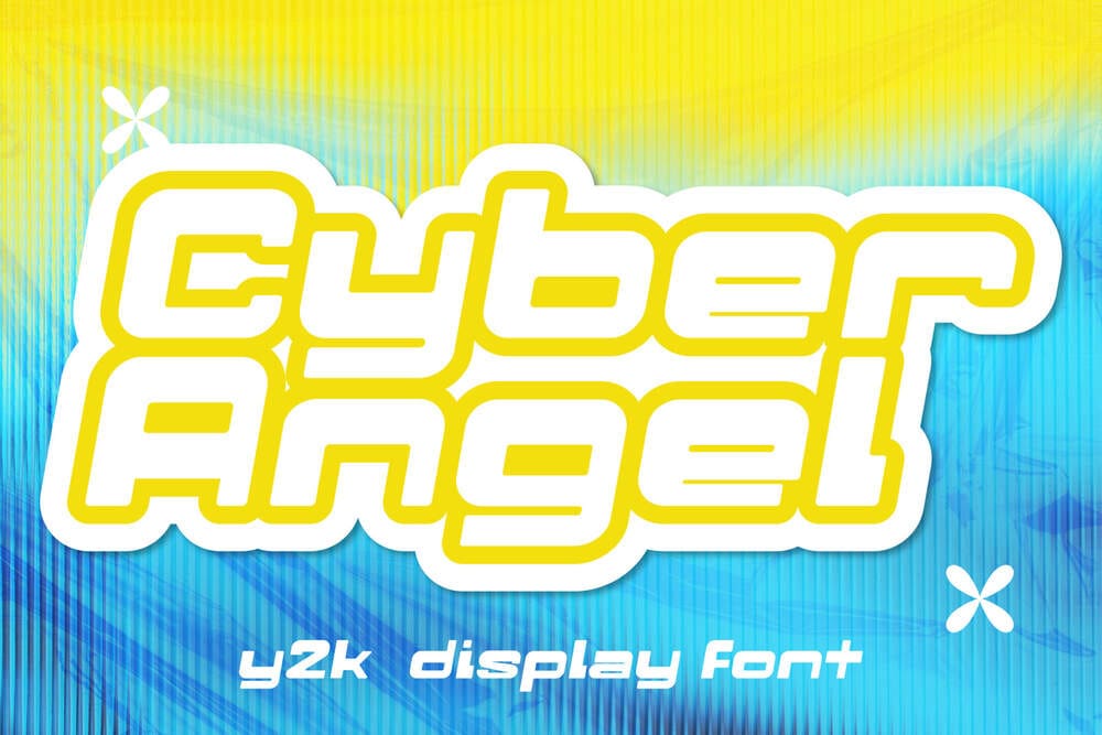 An y2k display font