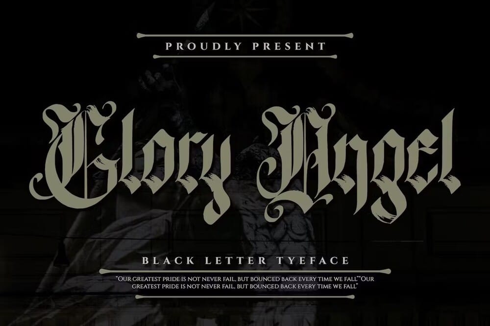 A creative blackletter typefac
