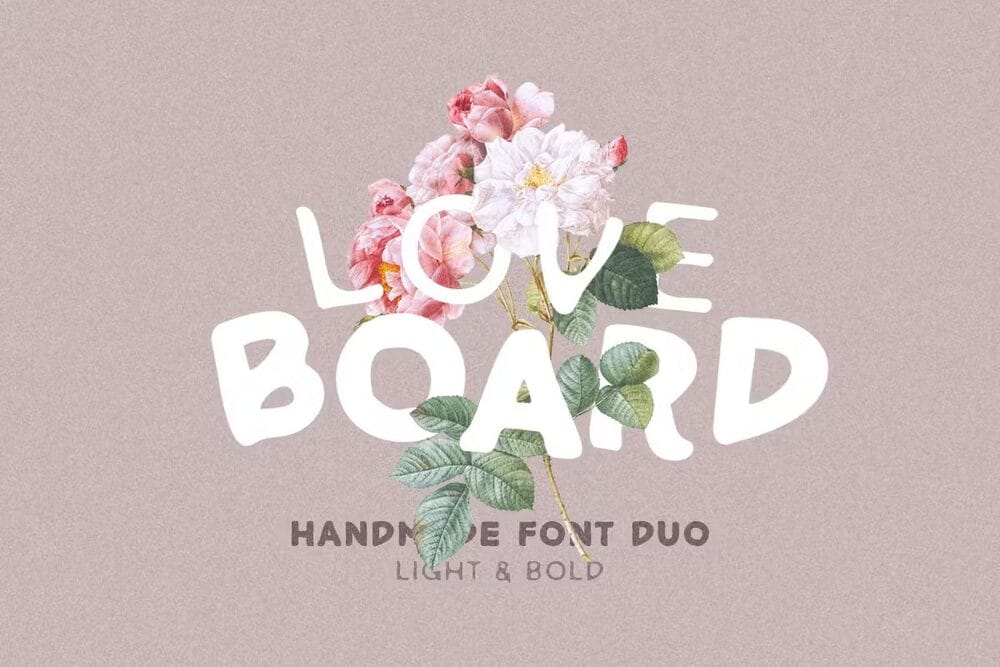 A hand made font duo