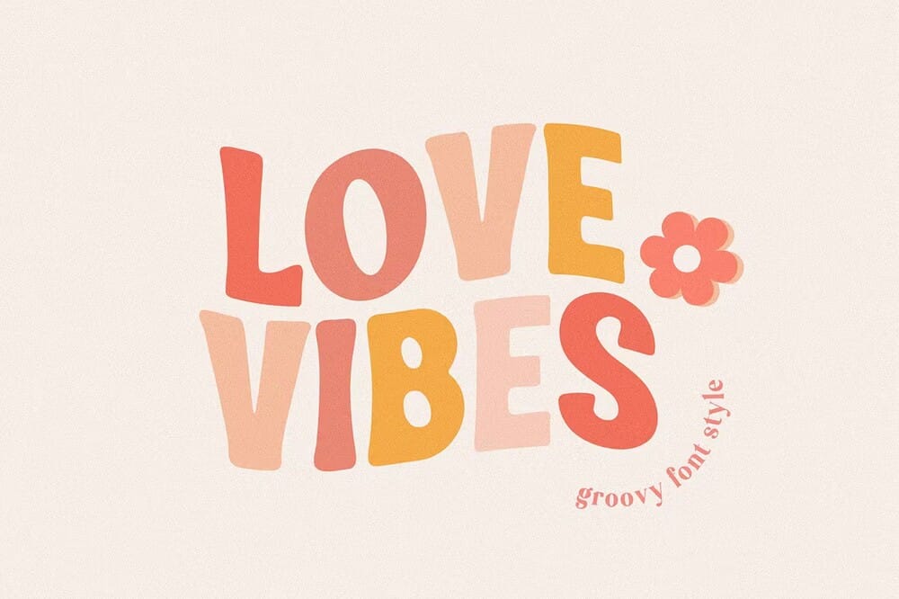 A groovy font for lovers
