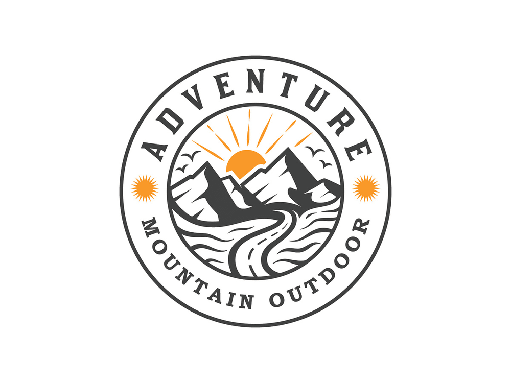 Adventure mountain outdoor logo