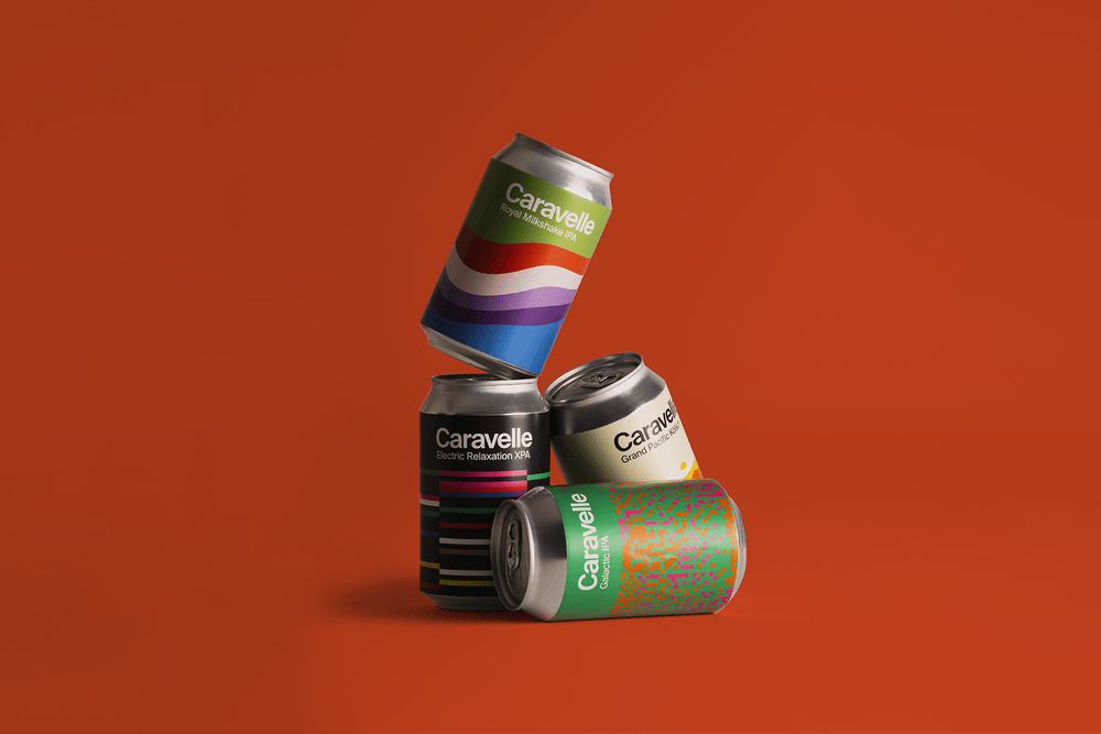 Caravelle drink cans by Veronica Fuerte