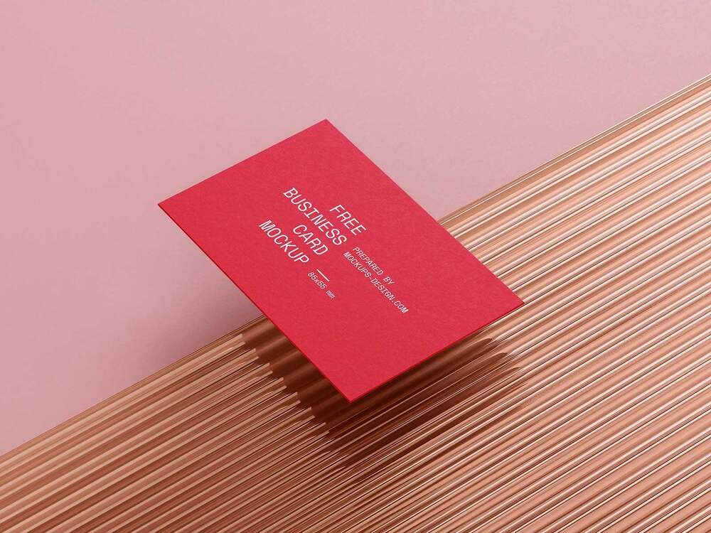 A free business card mockup scenes
