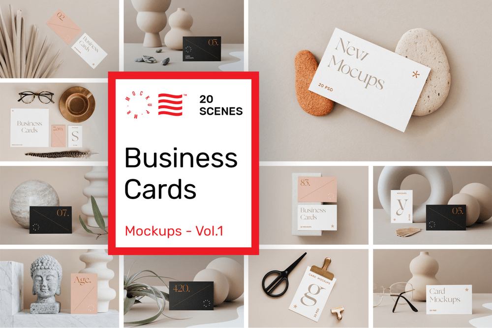 A business card mockups