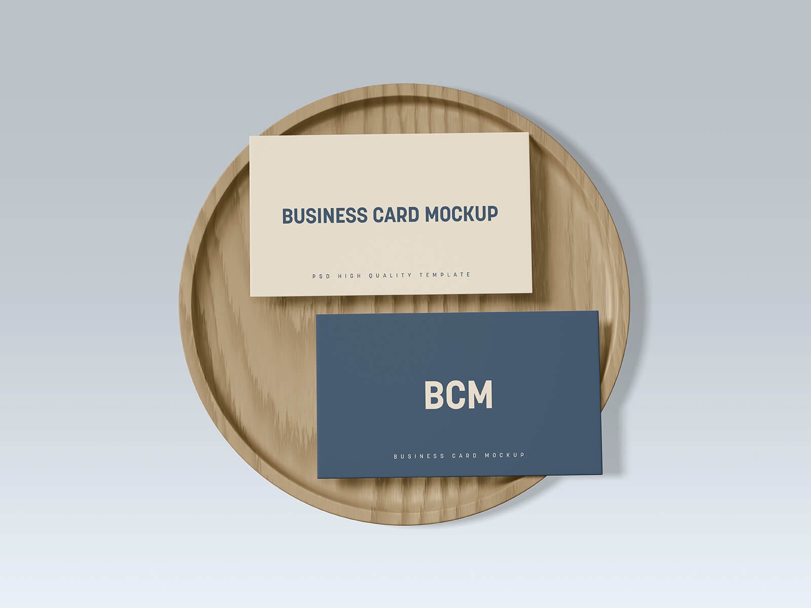 A free luxury business card mockup set