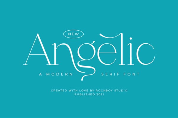 An angelic fonts collection