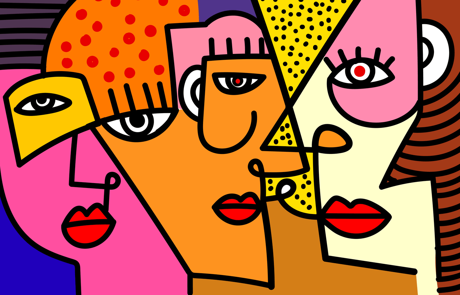 Abstract faces