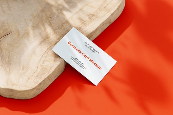 A free business card mockup templates
